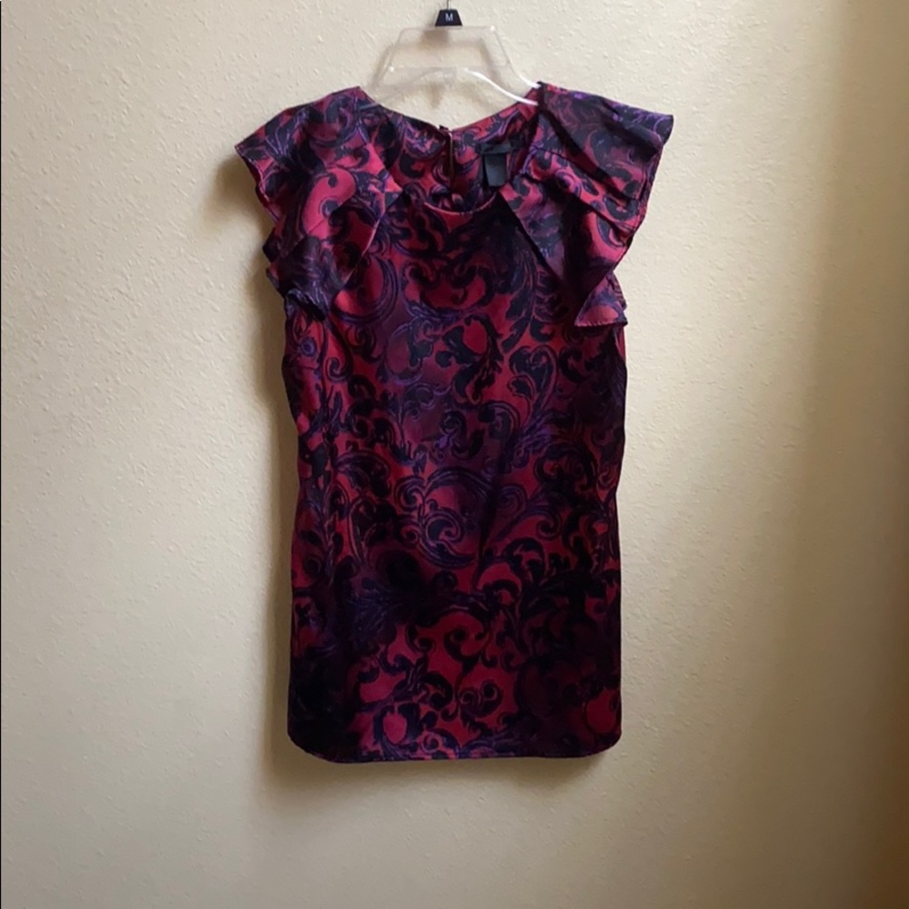 Nue Options Woman’s Blouse Red and Blue